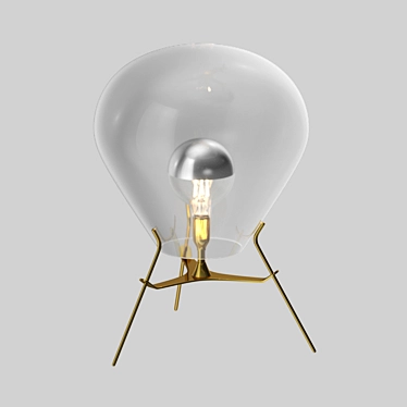 Modern Mushroom Floor Lamp 3D model image 1 