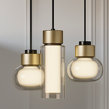 Elegant Rexa Design Pendant Light 3D model image 1 