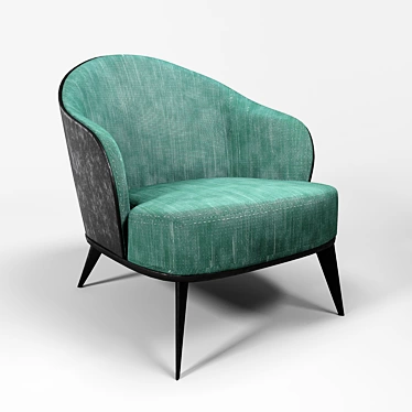 Elegant Convertible Sofa 3D model image 1 