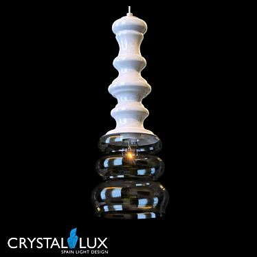 Crystal Lux Bell SP1 White Pendant 3D model image 1 