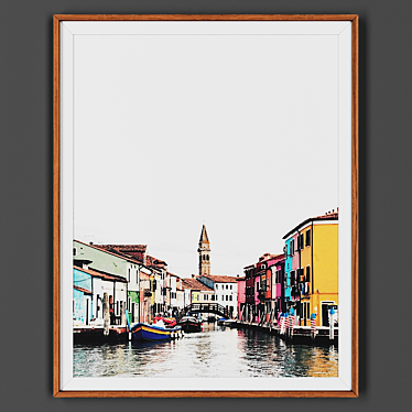  Wooden Frame Painting 3D model image 1 