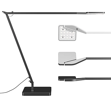 Sleek Panzeri Jackie Table Lamps 3D model image 1 