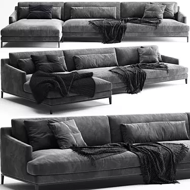 Modern Poliform Bellport Sofa 3D model image 1 