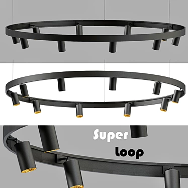 Delta Light SUPERLOOP MDL: Innovative Lighting Solution 3D model image 1 