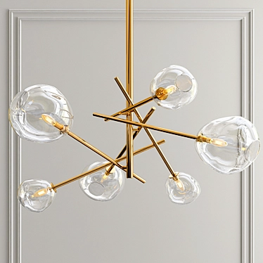 Glowing Ember Chandelier 3D model image 1 