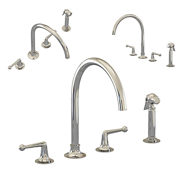 Dash DSKM30 Waterworks Kitchen Faucet 3D model image 1 