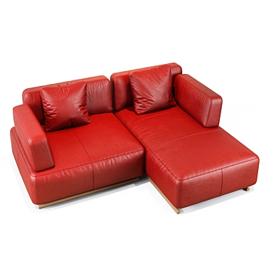 Natuzzi Cava 2 - Sleek Design Sofa 3D model image 1 