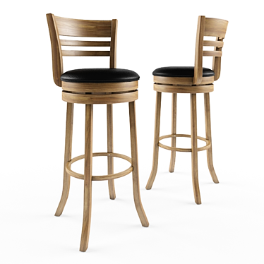 Minimalist Bar Stool 3D model image 1 