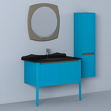 Modern Bathroom Vanity Set - Troy 100cm 3D model image 1 