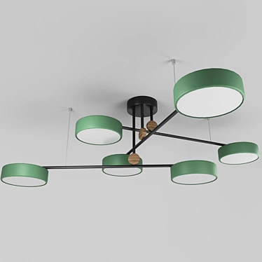 Technum LED Color Pendant Light 3D model image 1 