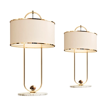 Elegant Luxe Table Lamp 3D model image 1 