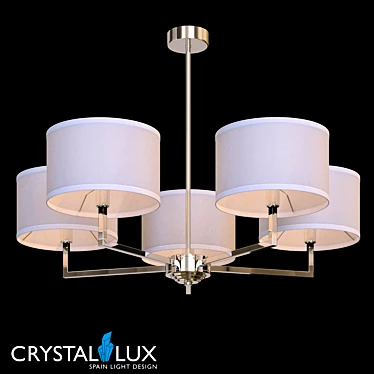 Elegant Asta SP5 Crystal Chandelier 3D model image 1 