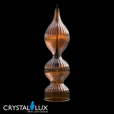 Crystal Lux Iris SP1 B Amber Pendant 3D model image 1 