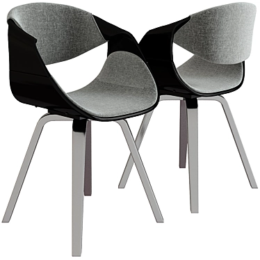 Stylish Nicole Chair 3D model image 1 