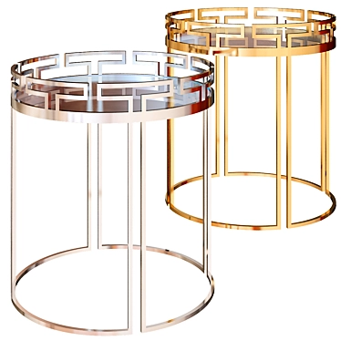 Elegant Doric Side Table 3D model image 1 