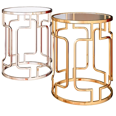 Ring Side Table: Elegant and Functional 3D model image 1 