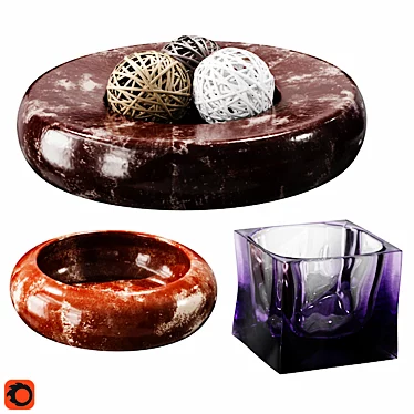 Luxury Decor Set 05: 3ds Max, FBX, Textures, Materials 3D model image 1 