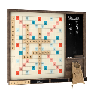 Jumbo Wall Scrabble 3D model image 1 