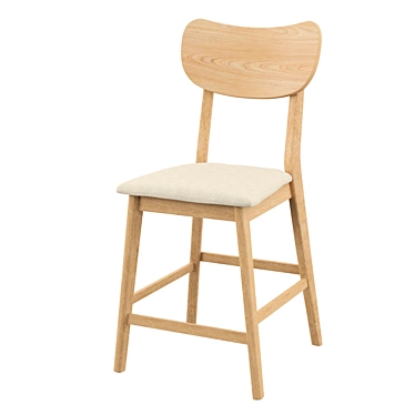 Sleek 24'' Bar Stool 3D model image 1 