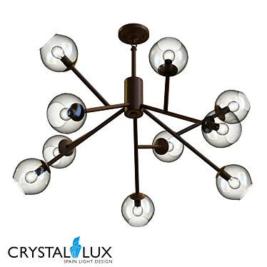 BUENO SP-PL10 Crystal Lux Pendant - Authentic Spanish Loft Style 3D model image 1 