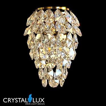 Crystal Lux CHARME AP2 Gold Pendant 3D model image 1 