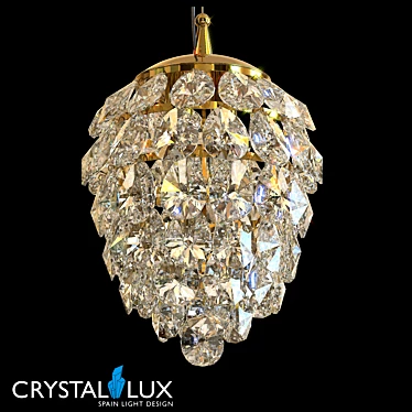 Charme SP2 Gold Chandelier 3D model image 1 