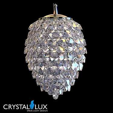 Crystal Lux CHARM SP3+3 Chrome Pendant 3D model image 1 