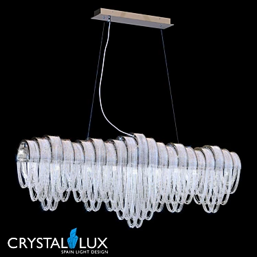 City Lights Crystal Pendant SP9 - Stunning High-tech Style 3D model image 1 