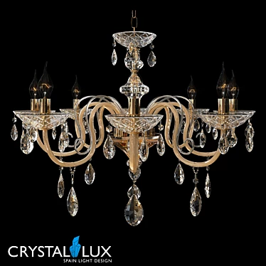 Crystal Lux DALIA SP8 Classic Pendant 3D model image 1 