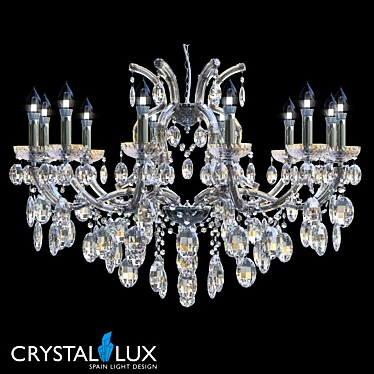 Hollywood Classic Chandelier 3D model image 1 