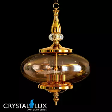 Crystal Lux Miel SP4 Gold Pendant 3D model image 1 