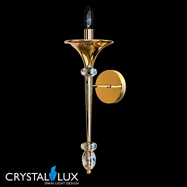 Crystal Lux Miracle AP1 Gold Pendant 3D model image 1 