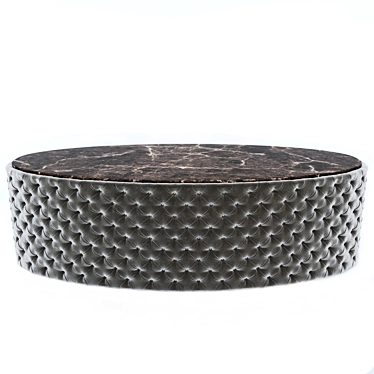 Fabric Oval Coffee Table 3D model image 1 