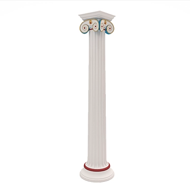 Grecian Beauty: Ionian Column 3D model image 1 