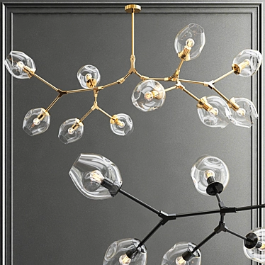 Branching bubble chandelier