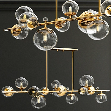 Elegant Troon Chandelier: Illuminating Brilliance 3D model image 1 