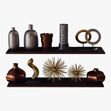 Elegant Decorative Set 3D model image 1 