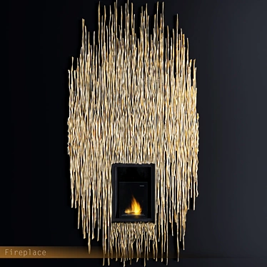 TEKA Wall Mounted Bioethanol Fireplace 3D model image 1 