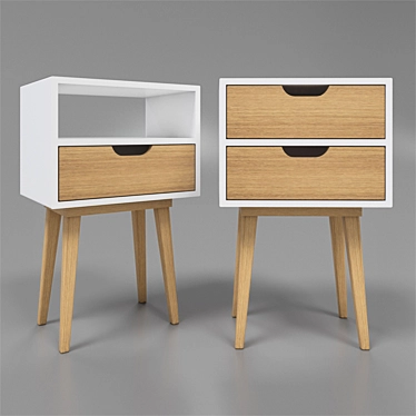 Sleek and Compact Side Table 3D model image 1 