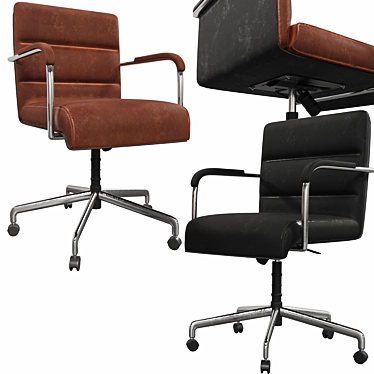 Sophia Leather Conference Chair 3D model image 1 