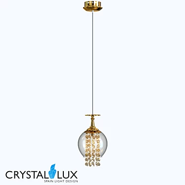 Crystal Lux CHIK SP1 Gold Pendant 3D model image 1 