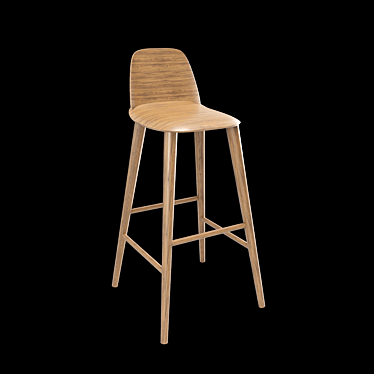 Sleek Bar Chair for Corona Render 3D model image 1 