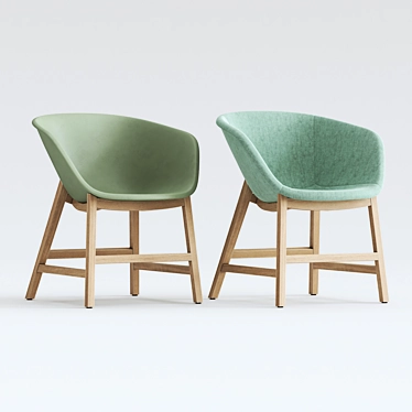 Norr Lounge Chair: Modern Design, Maximum Comfort 3D model image 1 