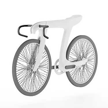 Pi-shaped Bicycle 3D model image 1 