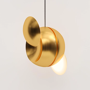 Title: Golden Pendant FISS Lampatron 3D model image 1 