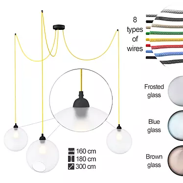 Modern Crystal Chandelier 3D model image 1 