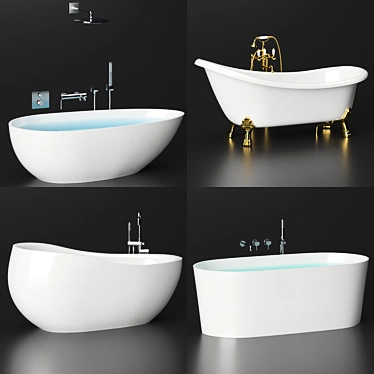 Gemy Bath Set: Ultimate Relaxation 3D model image 1 