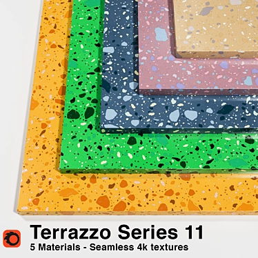 Seamless Terrazzo Materials - Series 11 3D model image 1 