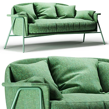 Kepi Sofa: Stylish Design, Comfortable Upholstery 3D model image 1 