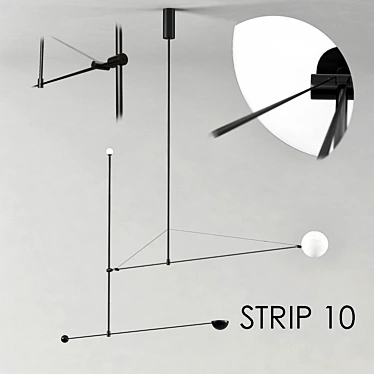 Sleek Strip_10 Lighting Fixture 3D model image 1 